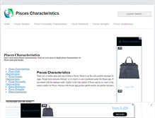 Tablet Screenshot of piscescharacteristics.net